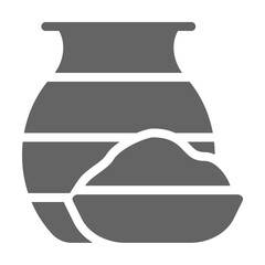 Holi icon illustration on transparent background