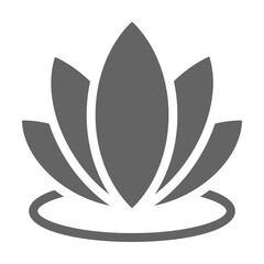 Lotus icon illustration on transparent background