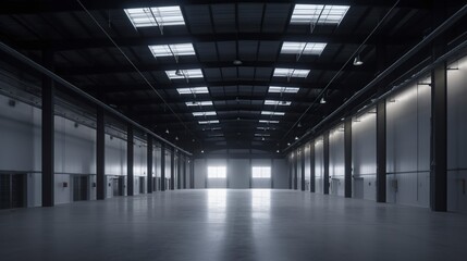 Fototapeta premium Warehouse, Generative AI, Illustration