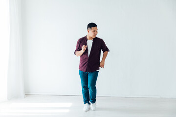 a man dancing bachata kizomba latina in a dance hall