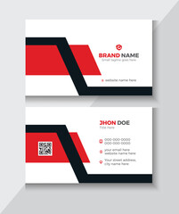 Modern presentation card with company logo. Vector business card template. Visiting card for business and personal use. Vector illustration design.