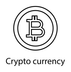 Obraz premium crypto currency coin icon illustration on transparent background
