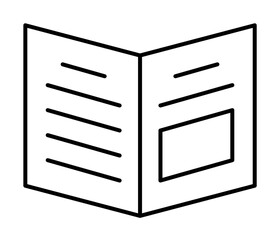 newspaper icon illustration on transparent background