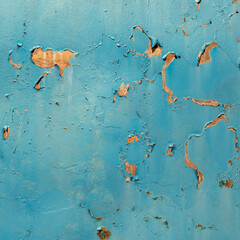 Old painted metal texture with traces of rust