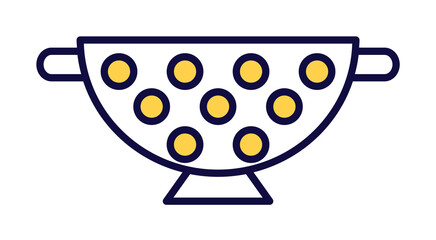 sieve icon illustration on transparent background