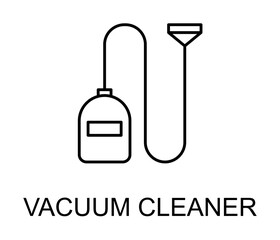 vacuum cleaner icon illustration on transparent background