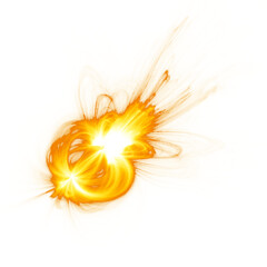 Game effects of magic beams, laser gun, energy shot and blast. © AlexMelas