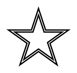 Fototapeta premium star line icon illustration on transparent background