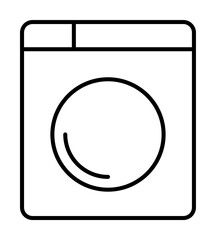 washing machine icon illustration on transparent background