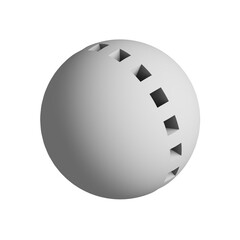 Abstract three-dimensional sphere design element. 3d infographic presentation ball icon.