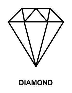 diamond icon illustration on transparent background