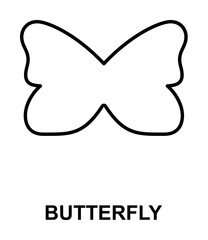 butterfly icon illustration on transparent background