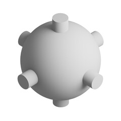 3d sphere icon design. Business presentation infographic graph element.