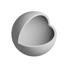 3d sphere icon design. Business presentation infographic graph element.