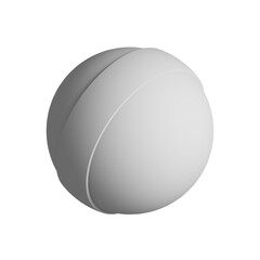 Sphere icon design element. Isometric ball, business presentation infographic object.