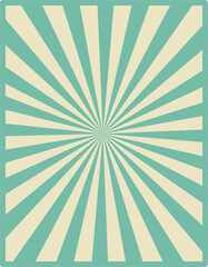 Obraz premium Groovy 70s background with sunburst. 1970s posters, covers template set, vintage color backgrounds. Illustration