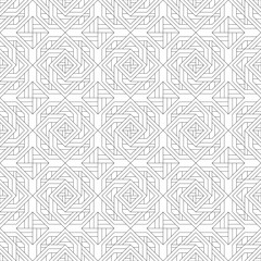 Vector seamless pattern. Modern stylish texture. Monochrome, linear abstract background.