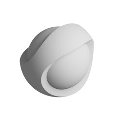 Sphere icon design element. Isometric ball, business presentation infographic object.