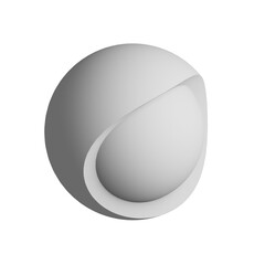 Sphere icon design element. Isometric ball, business presentation infographic object.