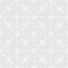 Vector seamless pattern. Modern stylish texture. Monochrome, linear abstract background.