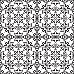 Vector seamless models. Modern stylish texture. Composition from regularly repeating geometrical element. Monochrome, simple. Vector illustrations.