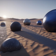 Spheres in the desert