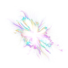 Colorful nebula created by a supernova explosion