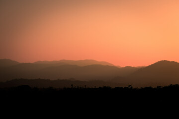 Colorful Mountain Sunset