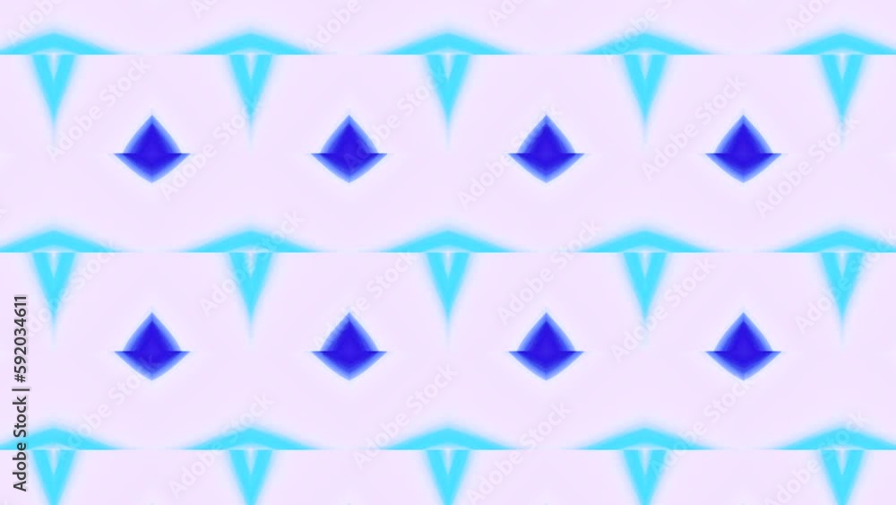 Poster blue and purple patterns. motion. bright patterns like a play of light and a kaleidoscope effect mad