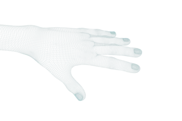 Gordijnen 3d illustration of hand  © vectorfusionart
