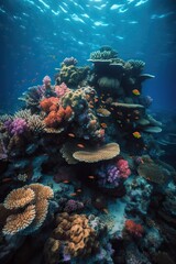 Fototapeta na wymiar The Great Barrier Reef in Australia , generative artificial intelligence