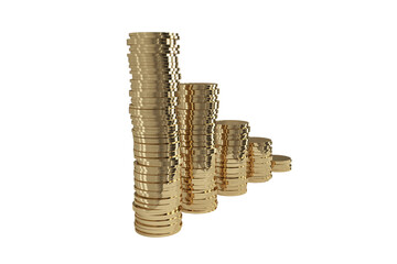 Descending order of stacks of gold coins