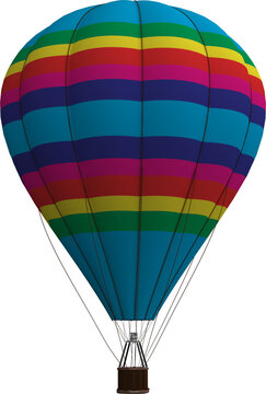 Patterned hot air balloon