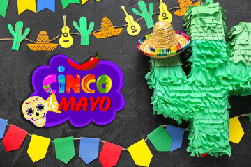 Beautiful greeting card for Cinco de Mayo (Fifth of May)