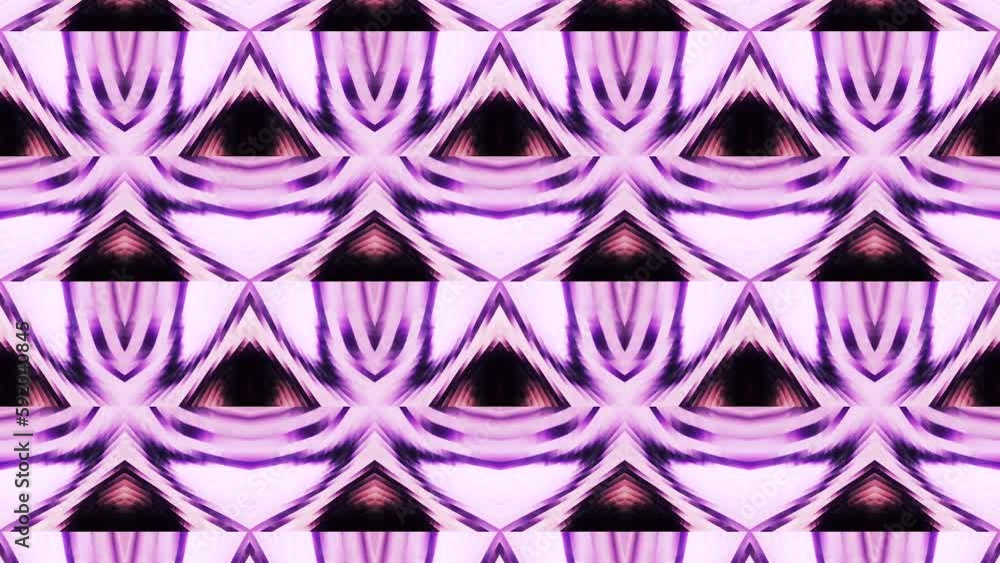 Poster blue and purple patterns. motion. bright patterns like a play of light and a kaleidoscope effect mad