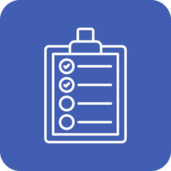 Check list Multicolor Round Corner Line Inverted Icon