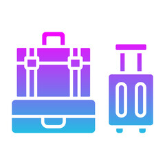 Luggage Glyph Gradient Icon