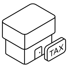 Perfect design icon of home tax 