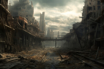 a dystopian world Generative AI