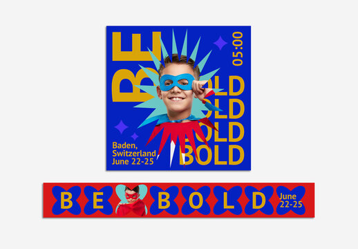 Bold Pop Web Banner Set