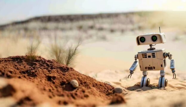 "Mini Roboter in der Wüste: Kleine Maschinen bewältigen große Herausforderungen"