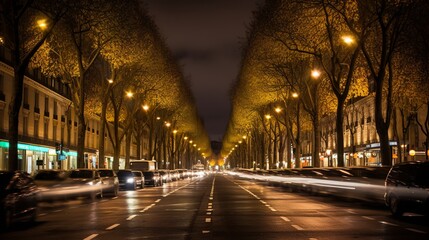 Fototapeta na wymiar Artistic Avenue des Champs-Élysées