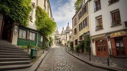 Fototapeta na wymiar Charming Streets of Montmartre