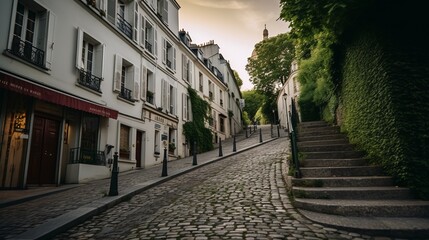 Obraz premium Charming Streets of Montmartre