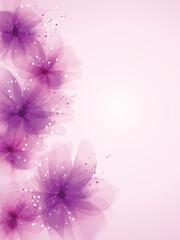 Obraz na płótnie Canvas background with delicate pink flowers
