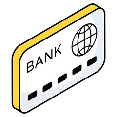 Perfect design icon of atm card