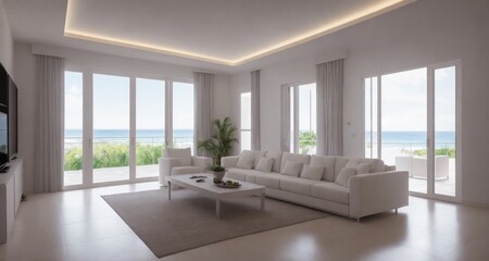 Fototapeta na wymiar Luxury Living in Paradise: An Inside Look at a Mansion in Ibiza, Spain generative ai