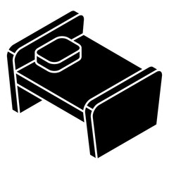 Premium download icon of bed