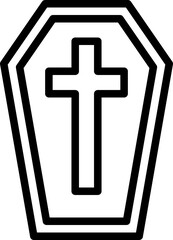 Obraz premium coffin icon