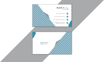 Professional modern presentation card with company logo. Striped Optical Illusion Business Card. Creative and modern business card template.
